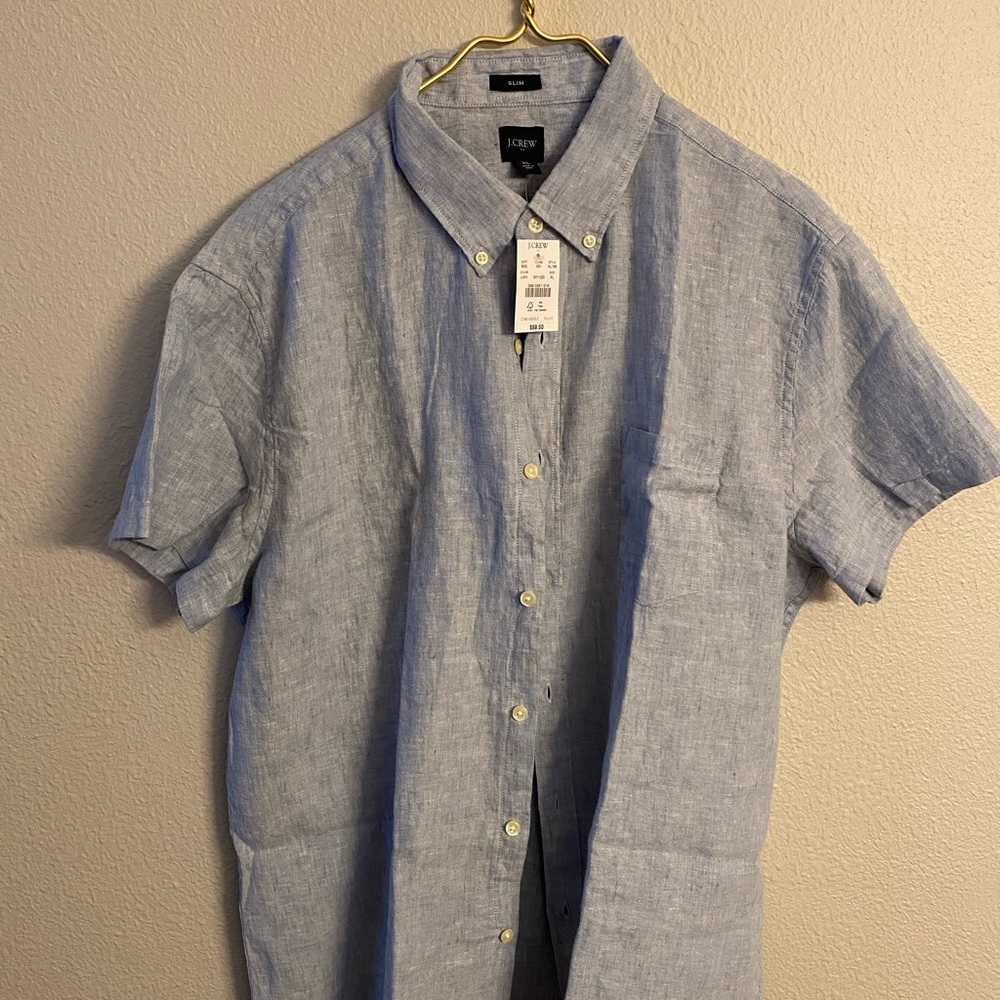 NWT J. Crew Cotton-Linen shirt